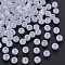 Imitation Jelly Acrylic Beads, Round, White, 4x3mm, Hole: 1.6mm, about 15000pcs/500g
