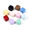 Baking Paint Opaque Acrylic Beads, Cube, Mixed Color, 15x14x14mm, Hole: 1.5~1.6mm