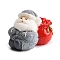 Christmas Theme Resin Figurine Statues for Home Office Desktop Decoration, Santa Claus, 27x23x38mm
