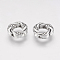 Tibetan Style Alloy Bead Frames, Cadmium Free & Nickel Free & Lead Free, Ring, Antique Silver, 11x3.5mm, Hole: 1mm