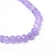 Faceted Rondelle Dyed Natural White Jade Bead Strands X-G-R343-6x8-03-3