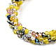 Bracelet extensible au crochet en perles de verre BJEW-T016-09H-2