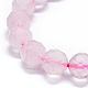 Natürlichen Rosenquarz Perlen Stränge G-G927-28A-3