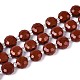Натуральные красные яшмы бусы пряди G-B153-B21-4