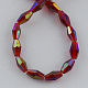 Chapelets de perles en verre électroplaqué EGLA-R020-8x4mm-06-2