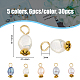 30Pcs 5 Colors Natural Freshwater Shell Rice Charms PALLOY-AB00092-2
