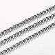 304 Stainless Steel Curb Chains CHS-P001-02P-0.8mm-1