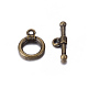 Tibetan Style Alloy Toggle Clasps MLF0034Y-NF-1