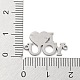 304 Stainless Steel Connector Charms STAS-P332-10P-3
