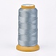 ポリエステル糸  カスタム織りジュエリー作りのために  ライトスチールブルー  0.25mm  約700m /ロール NWIR-K023-0.25mm-18-1