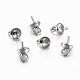304 tasse en acier inoxydable perle peg bails pin pendentifs STAS-G161-25B-3