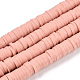 Handmade Polymer Clay Bead Strands CLAY-S094-6mm-A01-1