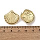 Серьги-гвоздики в форме ракушки из латуни EJEW-H165-02B-G-5