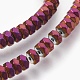 Electroplated Non-magnetic Synthetic Hematite Bead Strand G-E498-13-3