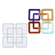 Stampi quadrati per tappetini in silicone DIY-I065-08-5