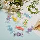 30Pcs 6 Color Plastic with Resin and Polymer Clay Accessories KY-CJ0001-35-6