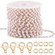 Beebeecraft bricolage imitation perle perlée chaîne bracelet collier kit de fabrication CHC-BBC0001-07-1