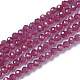 Perles de corindon rouge naturel / rubis G-F596-11-2mm-1