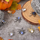 18 stücke 3 farben halloween rack überzug legierung anhänger FIND-TA0002-05-6