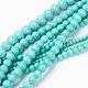 Mixed Size Synthetic Turquoise Round Bead Strands TURQ-X0002-1