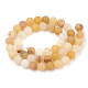 Chapelets de perles en jade jaune naturel G-T106-247-3
