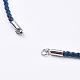 Braided Cotton Cord Bracelet Making MAK-I006-26P-2