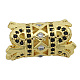 Brass Micro Pave Cubic Zirconia European Beads KK-T030-LA833-2X3-1