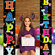 SUPERDANT 3 Pcs/Set Happy Birthday Banner Door Hanging Cake Balloon Banner Flag Hanging Decorations Couplet Sign Set for Birthday Party Birthday Decoration 180x30 cm HJEW-WH0023-030-6