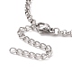 304 Stainless Steel Rolo Chain Bracelet for Men Women BJEW-E031-06P-07-3