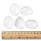 Transparent Oval Glass Cabochons X-GGLA-R022-40x30-5