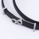 PU Leather Cord Choker Necklaces NJEW-H477-05-3