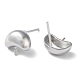 Accessoires pour boucles d'oreilles en argent sterling rhodié 925 STER-M115-19P-2