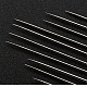 鉄の自己糸の手の縫い針  ゴールドカラー  36x0.76mm  約12個/袋 IFIN-R232-02G-4