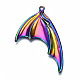 Grandi pendenti placcati in lega color arcobaleno PALLOY-S180-016-RS-3