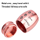 CREATCABIN Small Pet Urns Always With You Memorial Ashes Holder Mini Paws Engraved Urns Metal Cremation Keepsake Stainless Steel Urns for Pet Dog Cat Bird Rabbit 1.18 x 1.57 Inch Pink AJEW-WH0013-41B-4