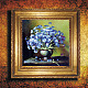 菊の花束柄  オックスフォードシルクリボンDIY刺繡ツールスーツ  家の飾る  ハート柄  ミックスカラー  39.5x39cm DIY-H115-08-1