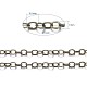 Brass Flat Oval Cable Chains CHC025Y-AB-6