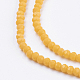 Chapelets de perle en verre opaque de couleur unie GLAA-F078-A05-3