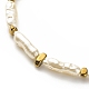Collier de perles d'imitation abs et hématite synthétique pour femme NJEW-JN03917-4