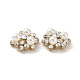 Abs cabujones de perlas de imitación PALLOY-E026-04G-3