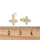 Латунные микропаве прозрачные подвески с фианитом KK-Q031-31G-02-3