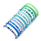 12 Stück 12-farbiges Polymer-Ton-Heishi-Surfer-Stretch-Armband-Set BJEW-JB09731-5