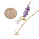 Ожерелья из натуральных аметистовых бусин NJEW-JN04943-3