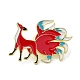 Эмалированные булавки в китайском стиле с мифическим животным и девятью хвостами лисы JEWB-H017-03EB-03-1
