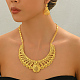 Комплекты из полых латунных серег и ожерелий в форме слезы для женщин RH0213-3