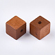 Painted Natural Wooden Beads WOOD-Q040-016G-2