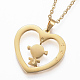 304 Stainless Steel Pendant Necklaces NJEW-G302-13G-1