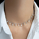 Ожерелье из стерлингового серебра с кубическим цирконием и круглыми подвесками для женщин SY0568-3-3