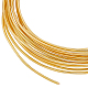 Benecreat 17 ゲージ 18K ゴールドメッキジュエリー製造真鍮線  9.84フィートの変色しにくい真鍮製のクラフトワイヤー、ジュエリー装飾品の作成とクラフト用  ゴールド CWIR-WH0010-08A-G-1