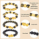 Anattasoul 5 pièces 5 style om mani padme hum mala bracelets de perles et colliers bouddhistes SJEW-AN0001-44-6